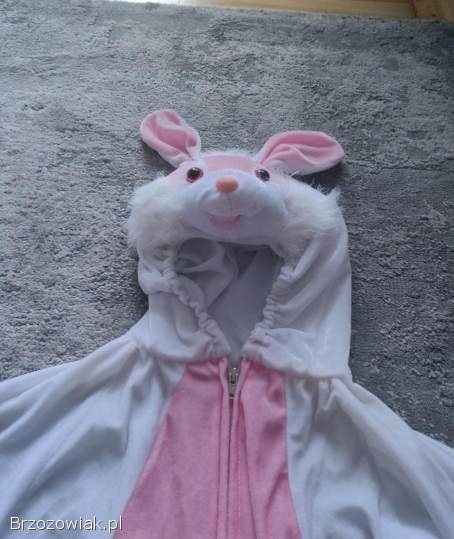 Strój karnawałowy królik (kombinezon) gratis piżama jednorożec