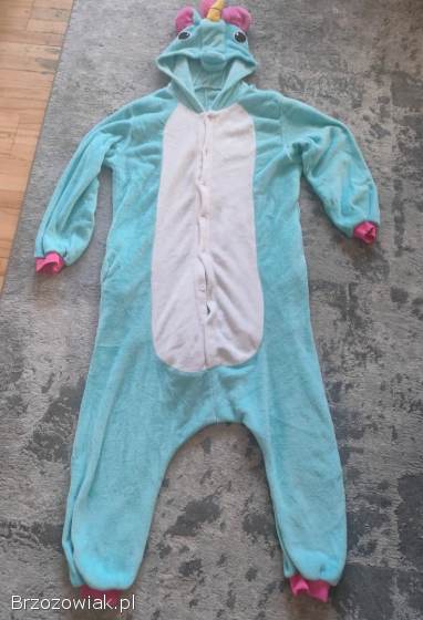 Strój karnawałowy królik (kombinezon) gratis piżama jednorożec