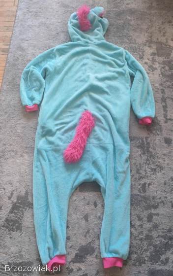 Strój karnawałowy królik (kombinezon) gratis piżama jednorożec