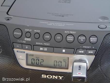 Radioodtwarzacz Sony USB mp-3 CD radio AUX.  WYSYŁKA