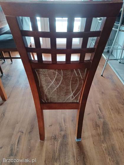 Stół rozkładany drewniany 8 krzeseł +1 krzesło gratis