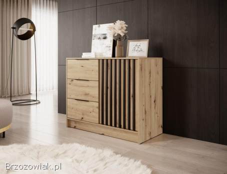 Producent Szafa dwudrzwiowa NELLY 2D Dąb artisan z lustrem / komoda / Dowolny Ko