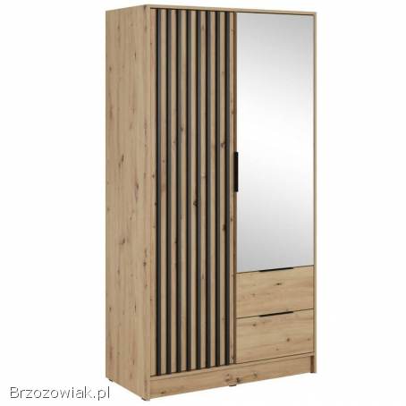 Producent Szafa dwudrzwiowa NELLY 2D Dąb artisan z lustrem / komoda / Dowolny Ko
