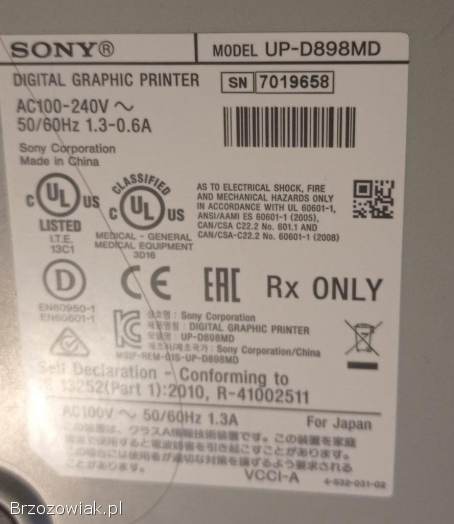 Sony UPP-110 UP-D898MD Videoprinter Drukarka Medyczna