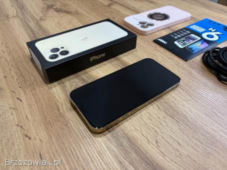 Okazja!  Iphone 13 Pro Max Złoty!  Ideał!  Gwarancja!  Bat 100!