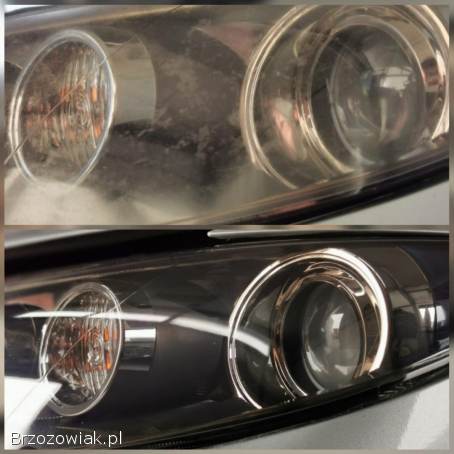 Regeneracja/Polerowanie reflektorów + zabezpieczenie ceramiką na lata.