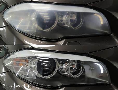 Regeneracja/Polerowanie reflektorów + zabezpieczenie ceramiką na lata.