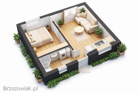 Murowany dom 35 m² – całoroczny