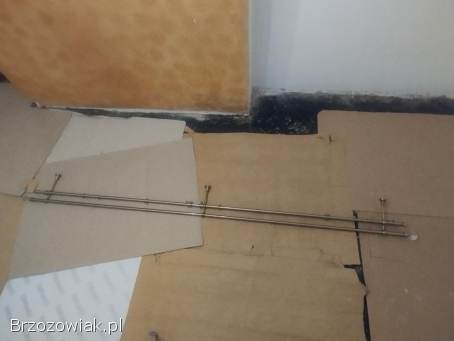 Podwójny karnisz,  kryształowe kulki 240