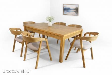 Producent / Krzesło Dębowe / Stół Dębowy Okrągły Rozkładany / Loft