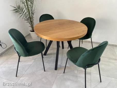 Producent / Krzesło Dębowe / Stół Dębowy Okrągły Rozkładany / Loft
