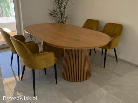 Producent / Krzesło Dębowe / Stół Dębowy Okrągły Rozkładany / Loft