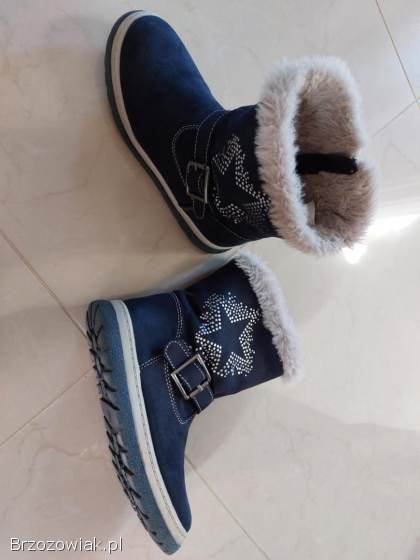 Buty zimowe dziewczęce 29 dł.  wkładki 18cm