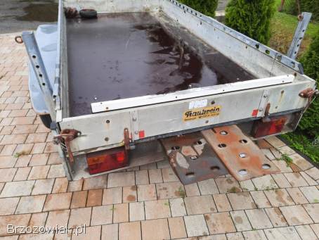 Przyczepa pod koparkę z najazdami,  oryginał.