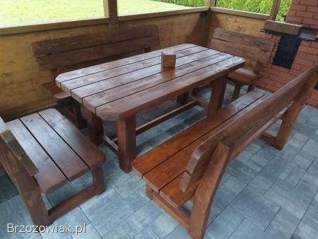 Meble ogrodowe drewniane nowoczesne premium