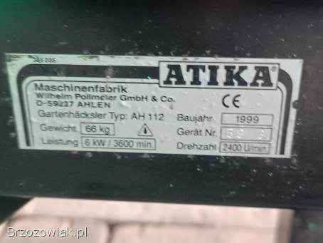 Rozdrabniacz do gałęzi spalinowy Atika