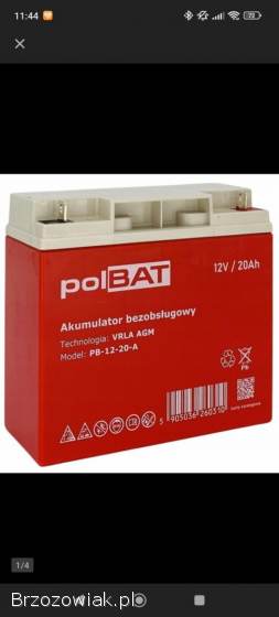 Akumulator AGM 20Ah bufor nowy