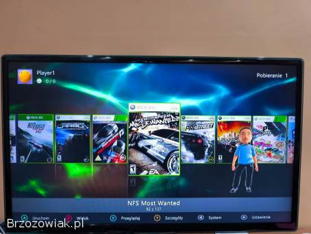 Xbox 360 SLIM Trinity RGH,  HDD 500GB!  +GRY+ 2xPad+Zasilacz+Kinect!