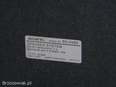 Kolumny Sony SS-H490 2 x 70 wat świetne stereo.  DOSTAWA