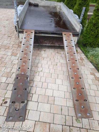 Boeckmann Przyczepa pod koparkę z najazdami zNiemiec dok do rej PL Sanok