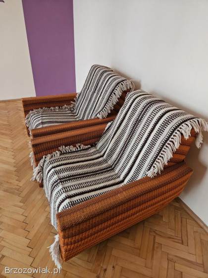 2 fotele PRL w bdb stanie