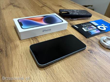 Okazja!  Iphone 14 -  Niebieski!  Gwarancja!  Bateria 100 Super Stan!