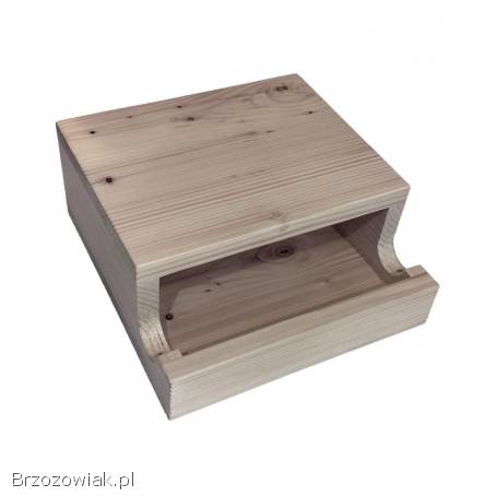 Półka wieszak na rower wisząca ścienna,  lite drewno