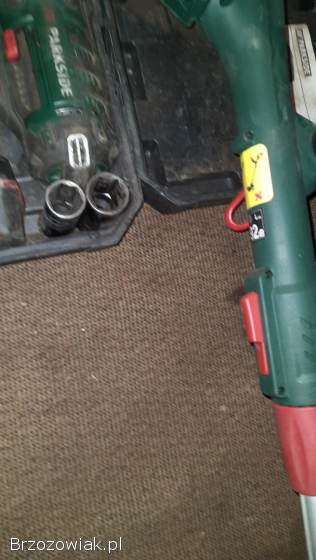 Klucz udarowy Parksaid 2 baterie I podkaszarka