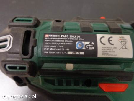 Zestaw wkrętarka + zakrętarka PARKSIDE