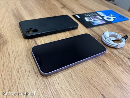 Okazja!  Iphone 12 -  Fiolet!  128GB!  Bateria 100 Gwarancja!  Polecam!