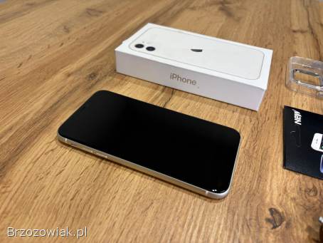 Okazja!  Iphone 11 -  Biały! !  Bateria 87!  Polecam!  Gwarancja!