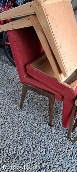 Krzesła vintage PRL kilkanaście sztuk