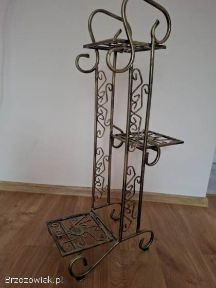 Kwietnik metalowy stojący