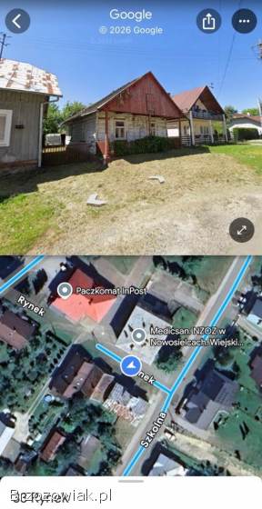 Działka z domem w samym centrum Jaćmierza