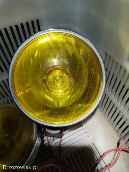 Lampy(halogen) przeciwmglowe stare żółte l.  Polonez,  Fiat 125,  Warszawa