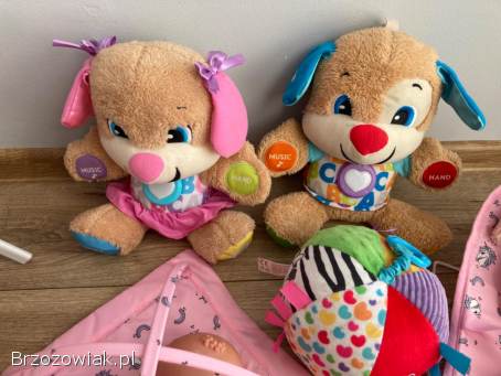 Zabawki zabawka dla dziecka lalka miś grzechotka przewijak leżaczek