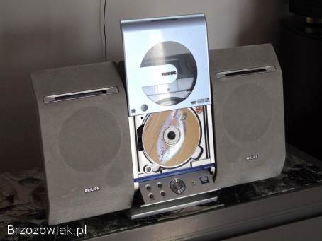 Wieża Philips CD USB mp-3 kolumny.  sprawna.  DOSTAWA