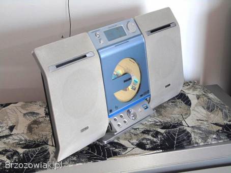 Wieża Philips CD USB mp-3 kolumny.  sprawna.  DOSTAWA