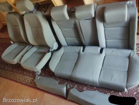 Fotele Audi A4 B7 cały komplet przód+tył,  szare zadbane