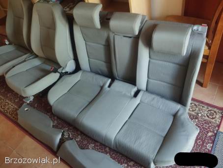 Fotele Audi A4 B7 cały komplet przód+tył,  szare zadbane