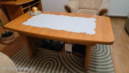 Dwa fotele,  rozkładana ława i szafka RTV