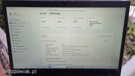Lenovo ThinkPad T14 Gen 2 i5-1135G7 16GB 512GB SSD Win11