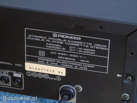 Magnetofon Pioneer CT-W420 sprawny.  WYSYŁKA.