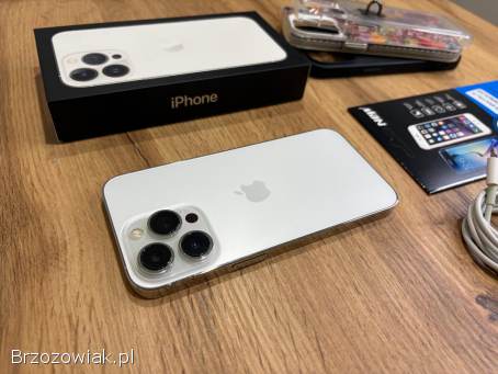 Okazja!  Iphone 13 Pro Biały/Srebrny!  Bat 100 Gwarancja!  Super Stan!