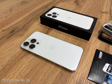 Okazja!  Iphone 13 Pro Biały/Srebrny!  Bat 100 Gwarancja!  Super Stan!