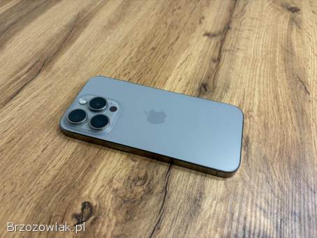 Okazja!  Piękny Iphone 15 Pro Naturalny Tytan!  Ideał!  Bateria 100!