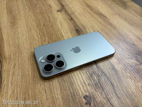 Okazja!  Piękny Iphone 15 Pro Naturalny Tytan!  Ideał!  Bateria 100!