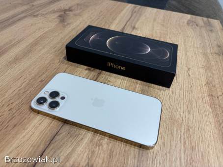 Okazja!  Iphone 12 Pro Max Złoty!  Ideał!  Gwarancja!  Bateria 100!