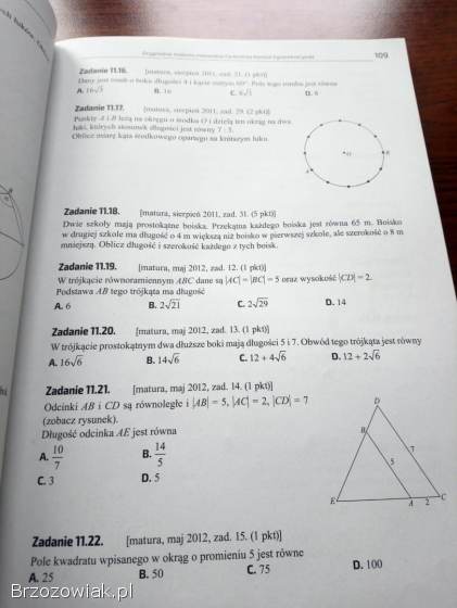 Matematyka.  Zbiór zadań maturalnych.  Pagacz