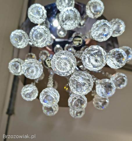Lampa plafon sufitowy kryształ